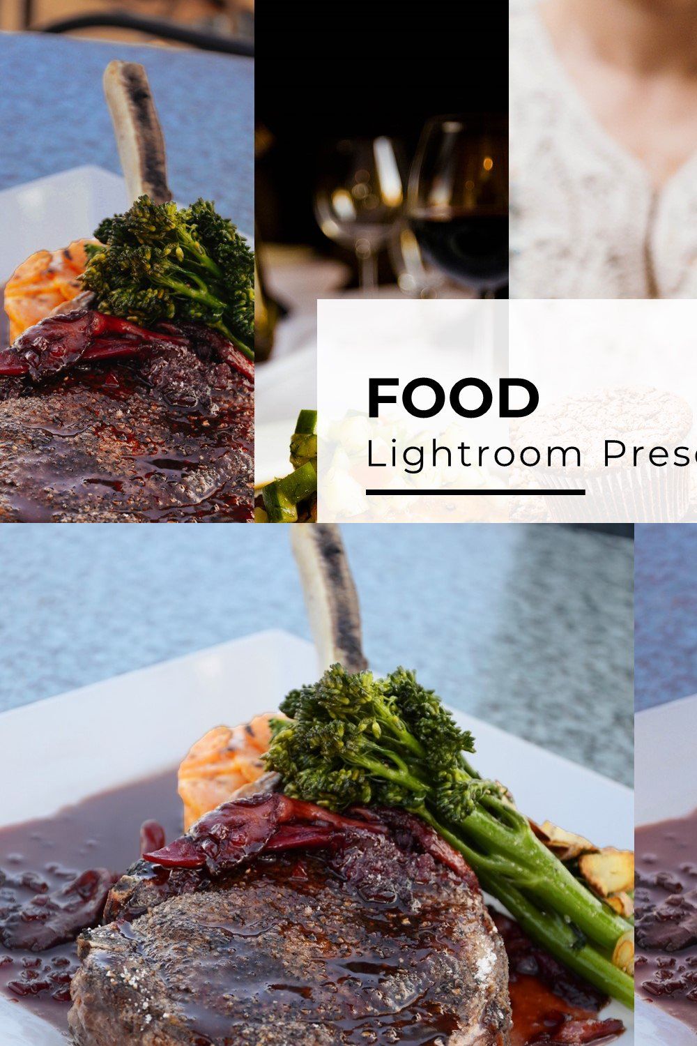 10+ Food Lightroom Presets pinterest preview image.