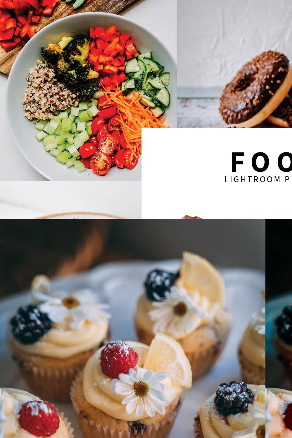 10 Food Lightroom Presets pinterest preview image.