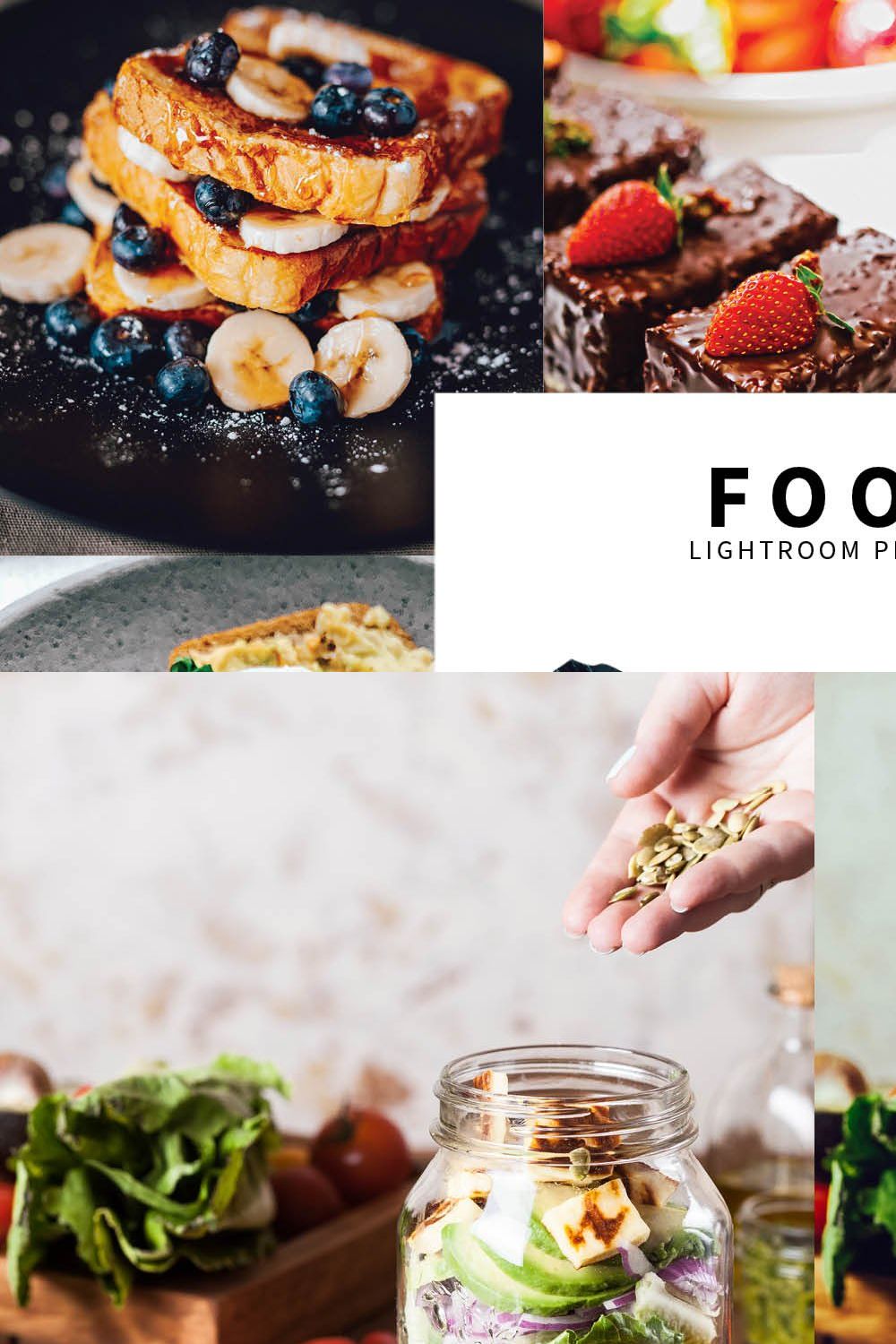 10 Food Lightroom Presets pinterest preview image.