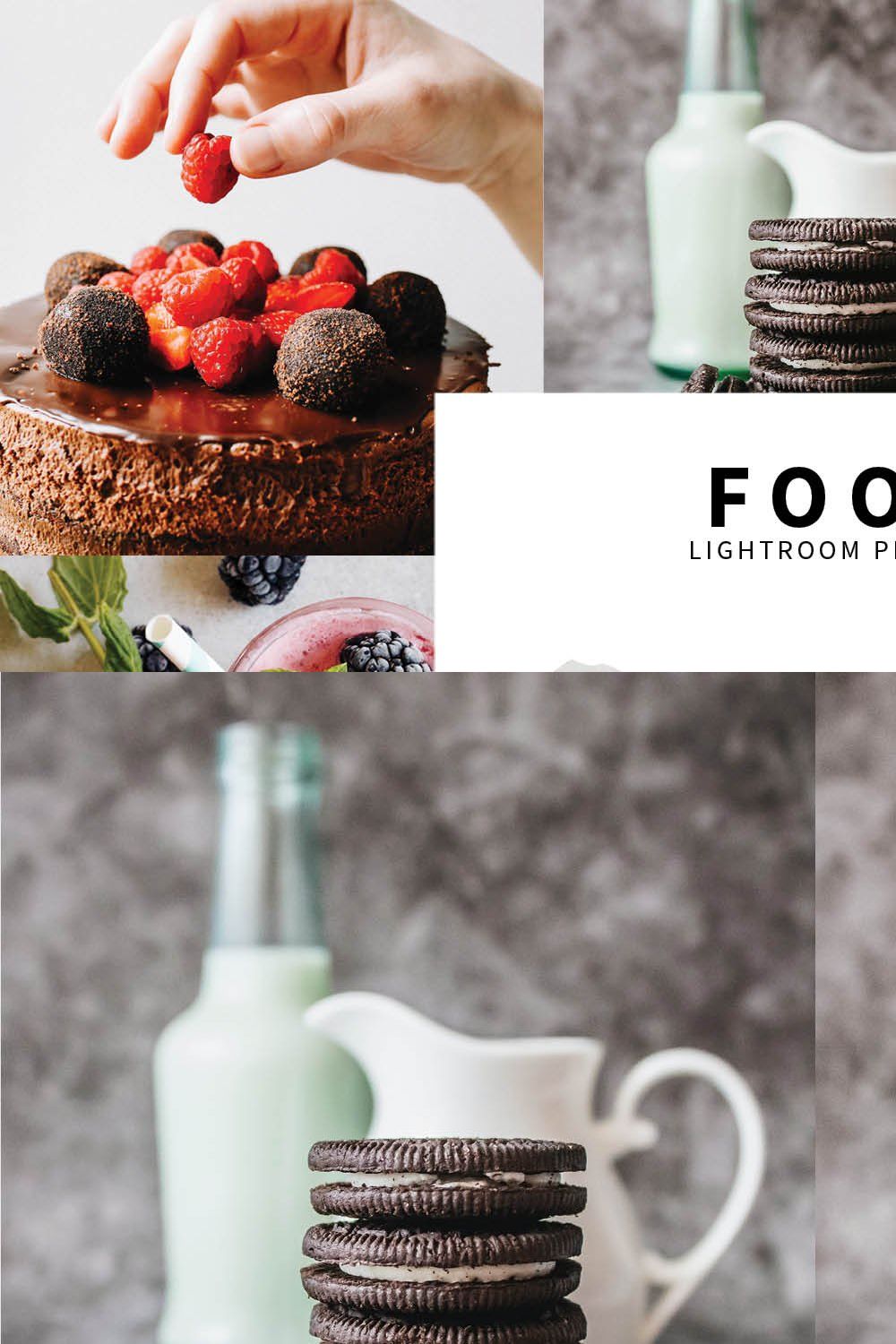 10 Food Lightroom Presets pinterest preview image.