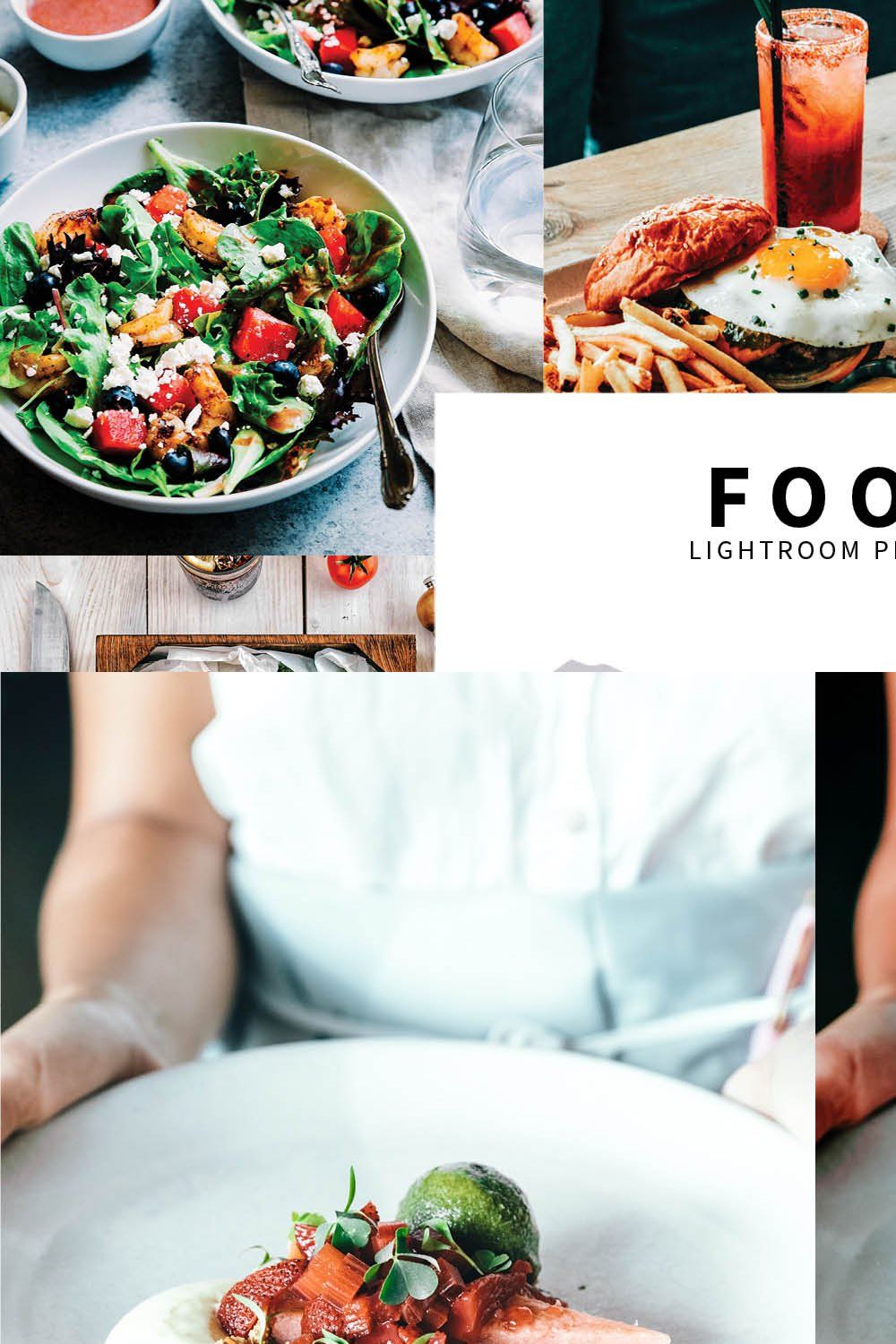 10 Food Lightroom Presets pinterest preview image.