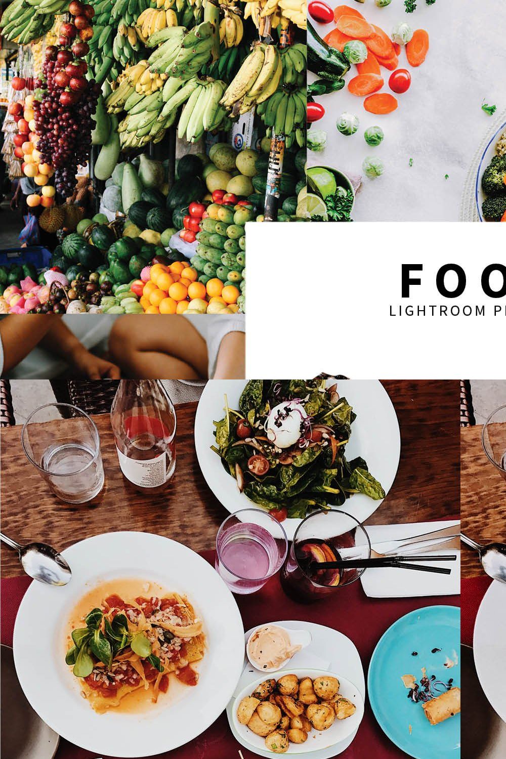 10 Food Lightroom Presets pinterest preview image.