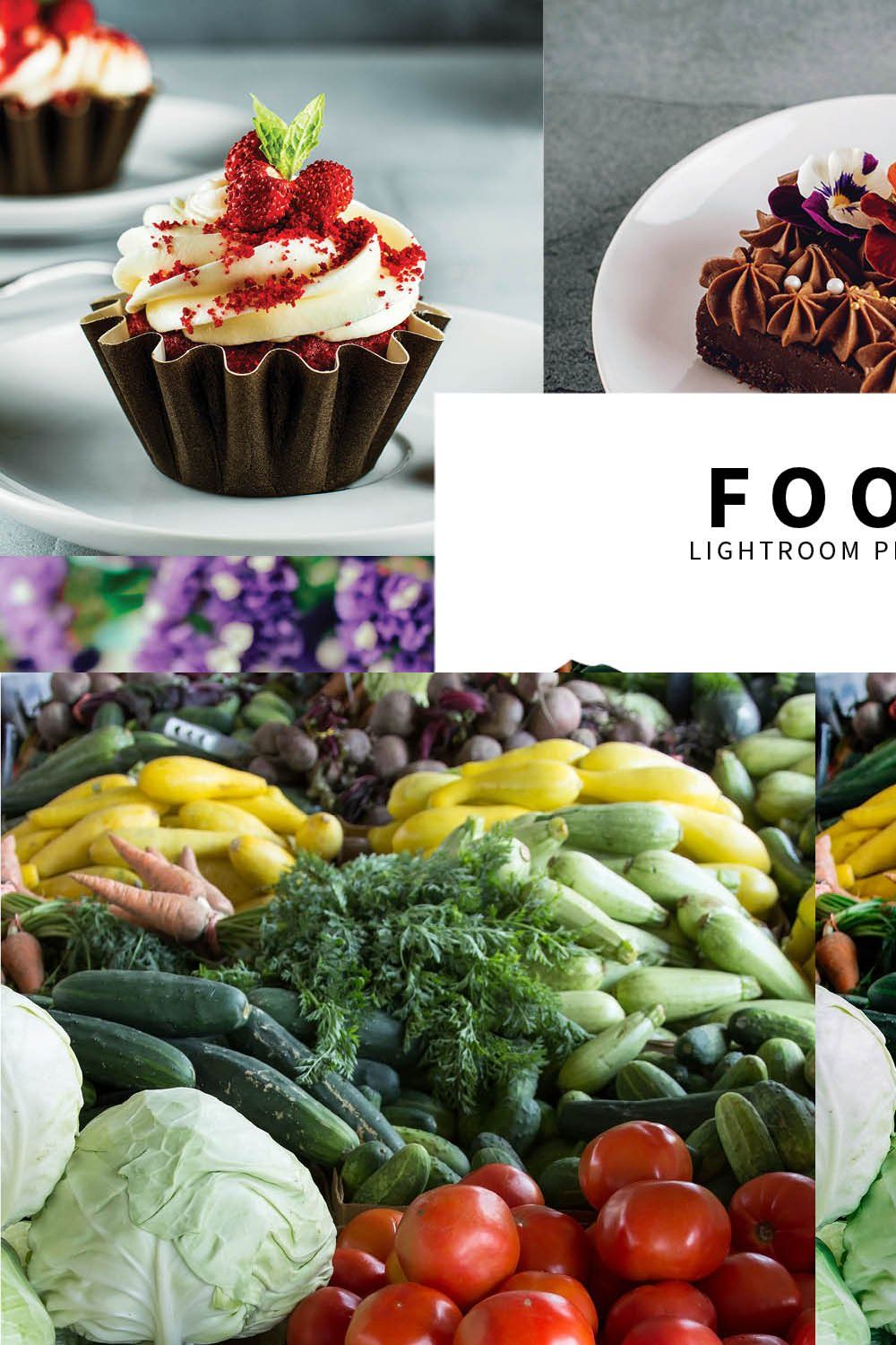 10 Food Lightroom Presets pinterest preview image.