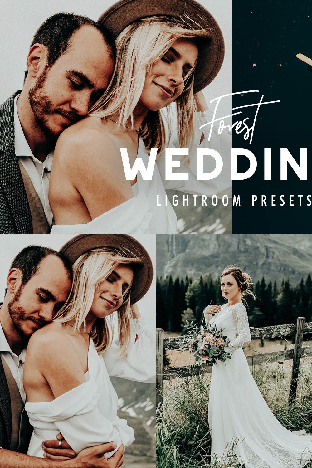 10 FOREST WEDDING LIGHTROOM PRESETS pinterest preview image.