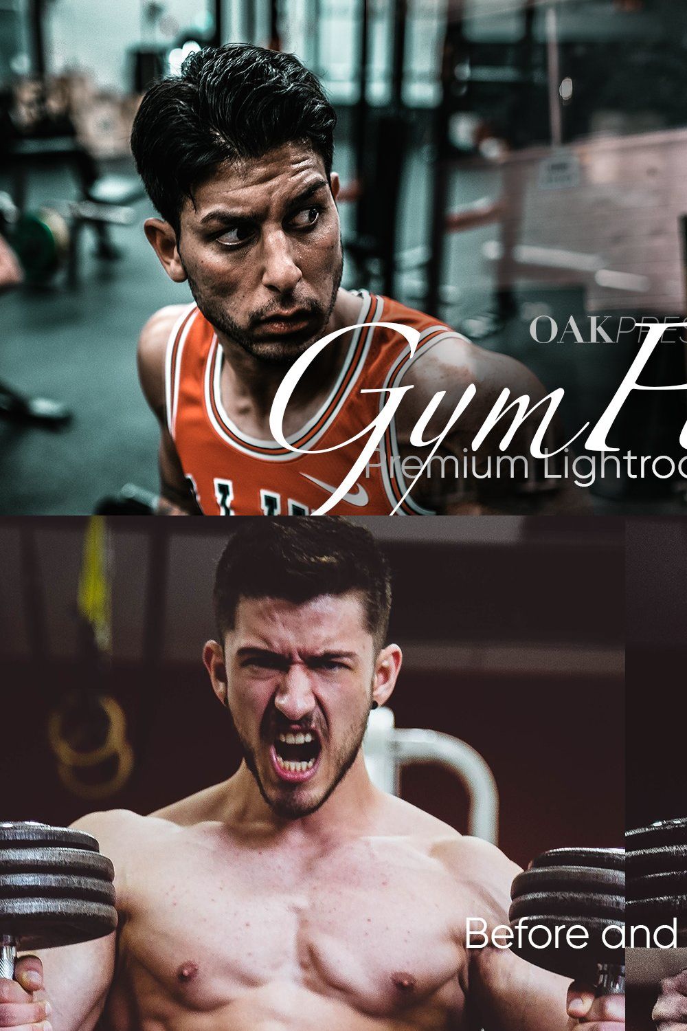 10 Gym & Fitness Presets pinterest preview image.