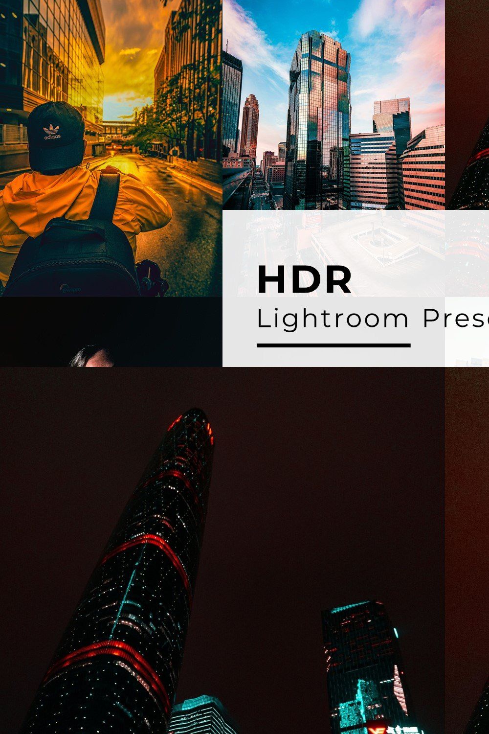 10 HDR Lightroom Presets pinterest preview image.