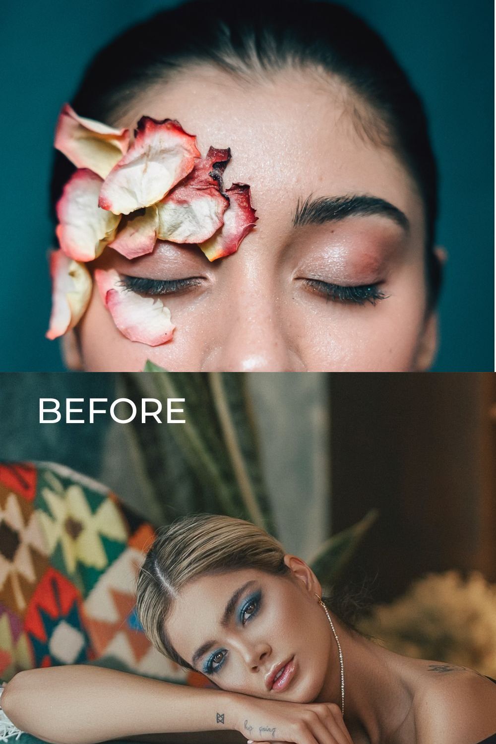 10 HEADSHOT LIGHTROOM PRESETS pinterest preview image.