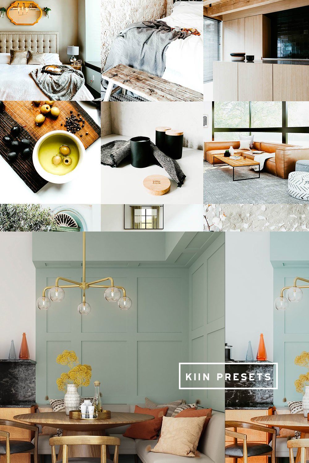 10 INTERIOR LIGHTROOM MOBILE PRESETS pinterest preview image.