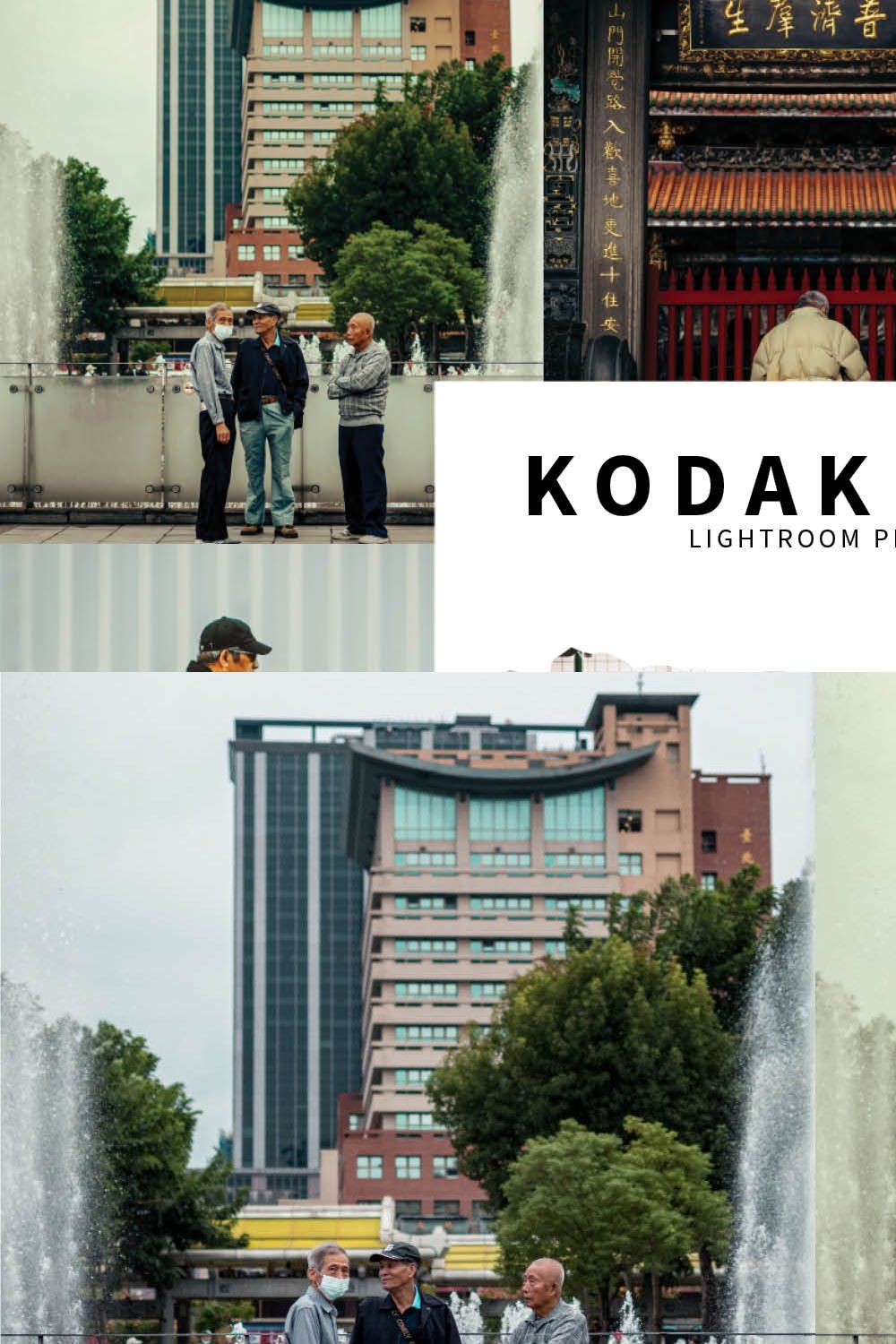 10 Kodak Film Lightroom Presets pinterest preview image.