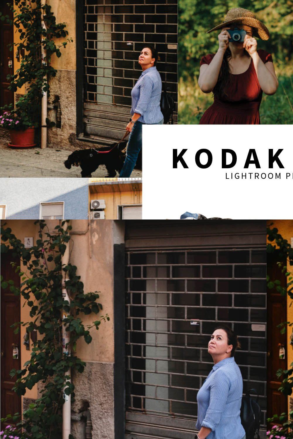 10 Kodak Film Lightroom Presets pinterest preview image.