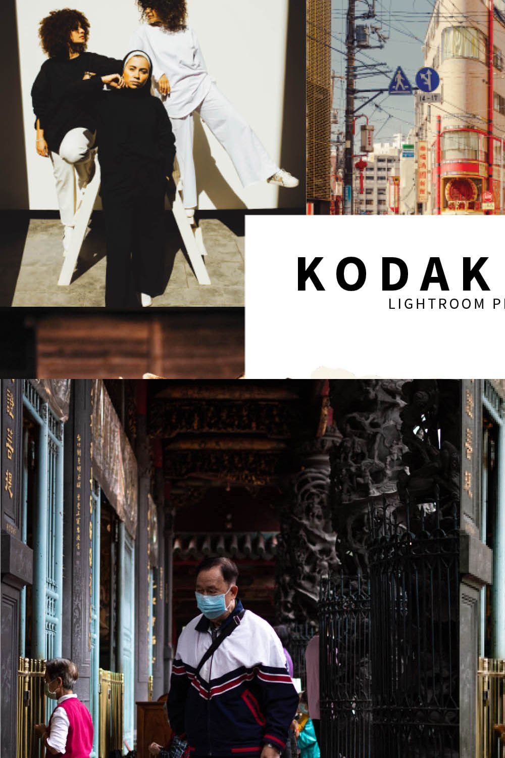 10 Kodak Film Lightroom Presets pinterest preview image.