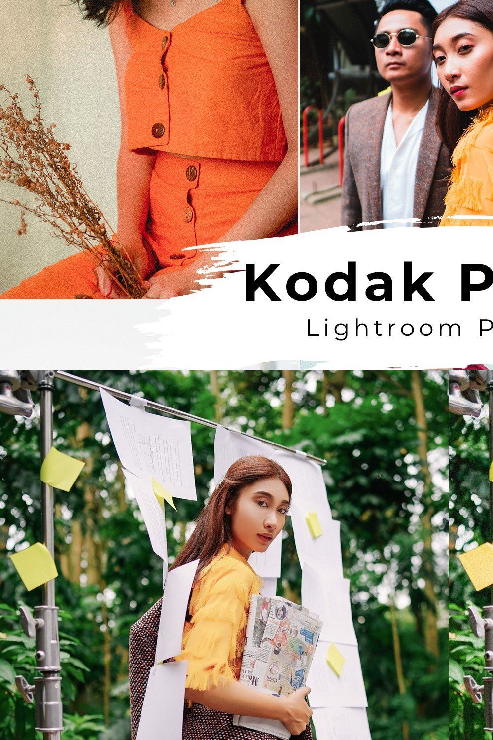 10 Kodak Portra Lightroom Presets pinterest preview image.