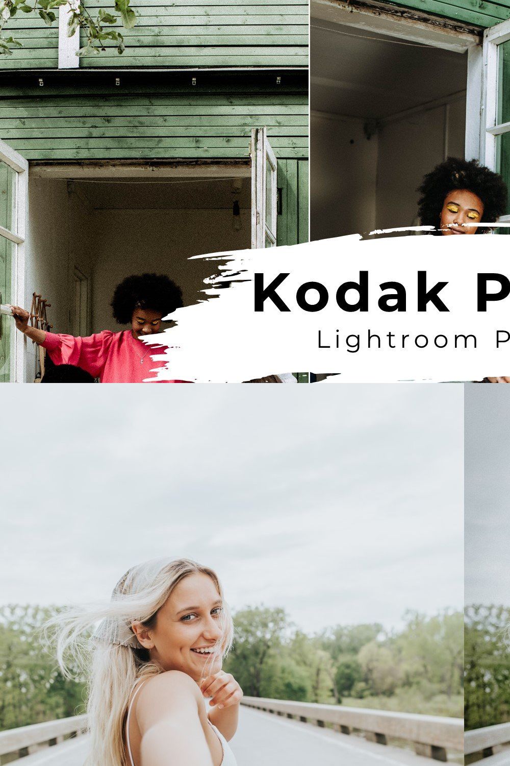 10 Kodak Portra Lightroom Presets pinterest preview image.