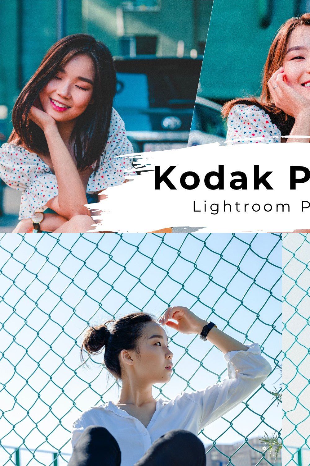 10 Kodak Portra Lightroom Presets pinterest preview image.