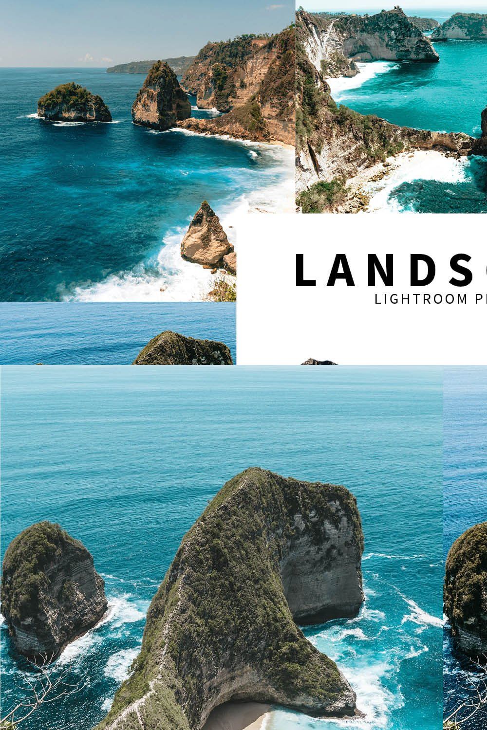 10 Landscape Lightroom Presets pinterest preview image.