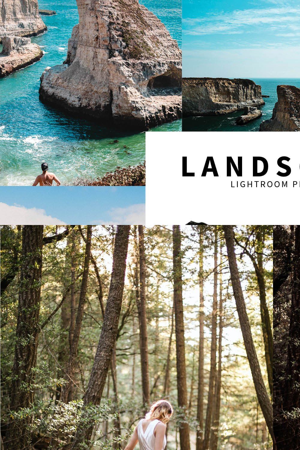 10 Landscape Lightroom Presets pinterest preview image.