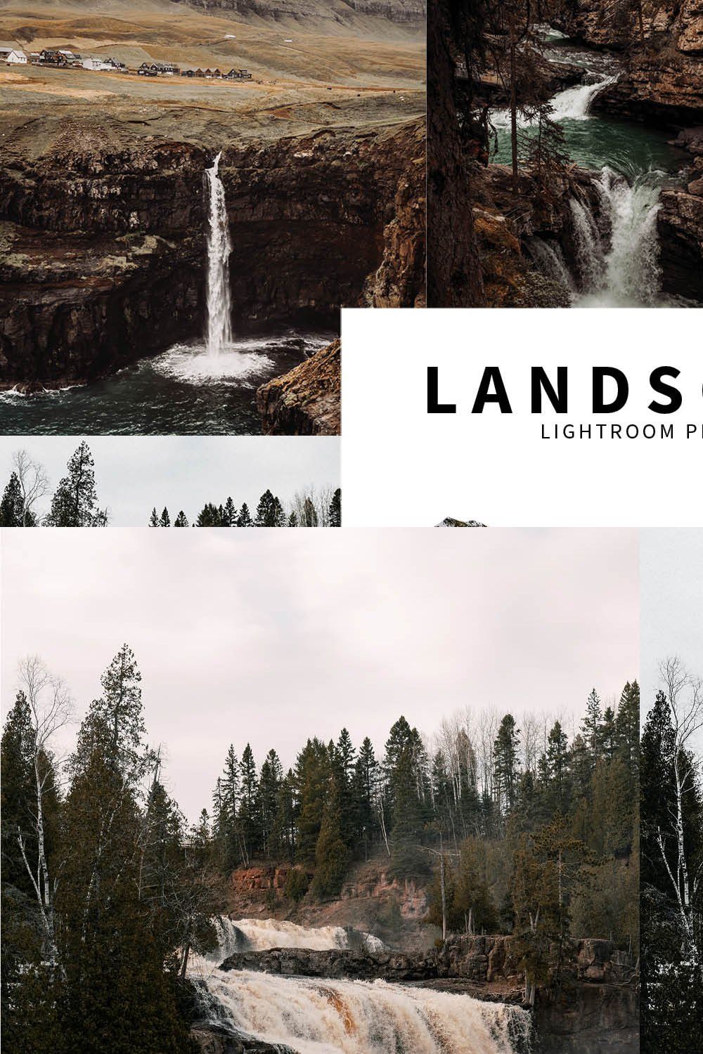 10 Landscape Lightroom Presets pinterest preview image.