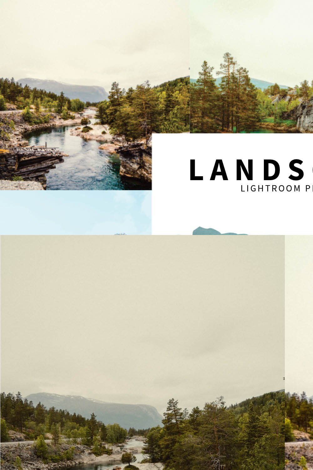 10 Landscape Lightroom Presets pinterest preview image.