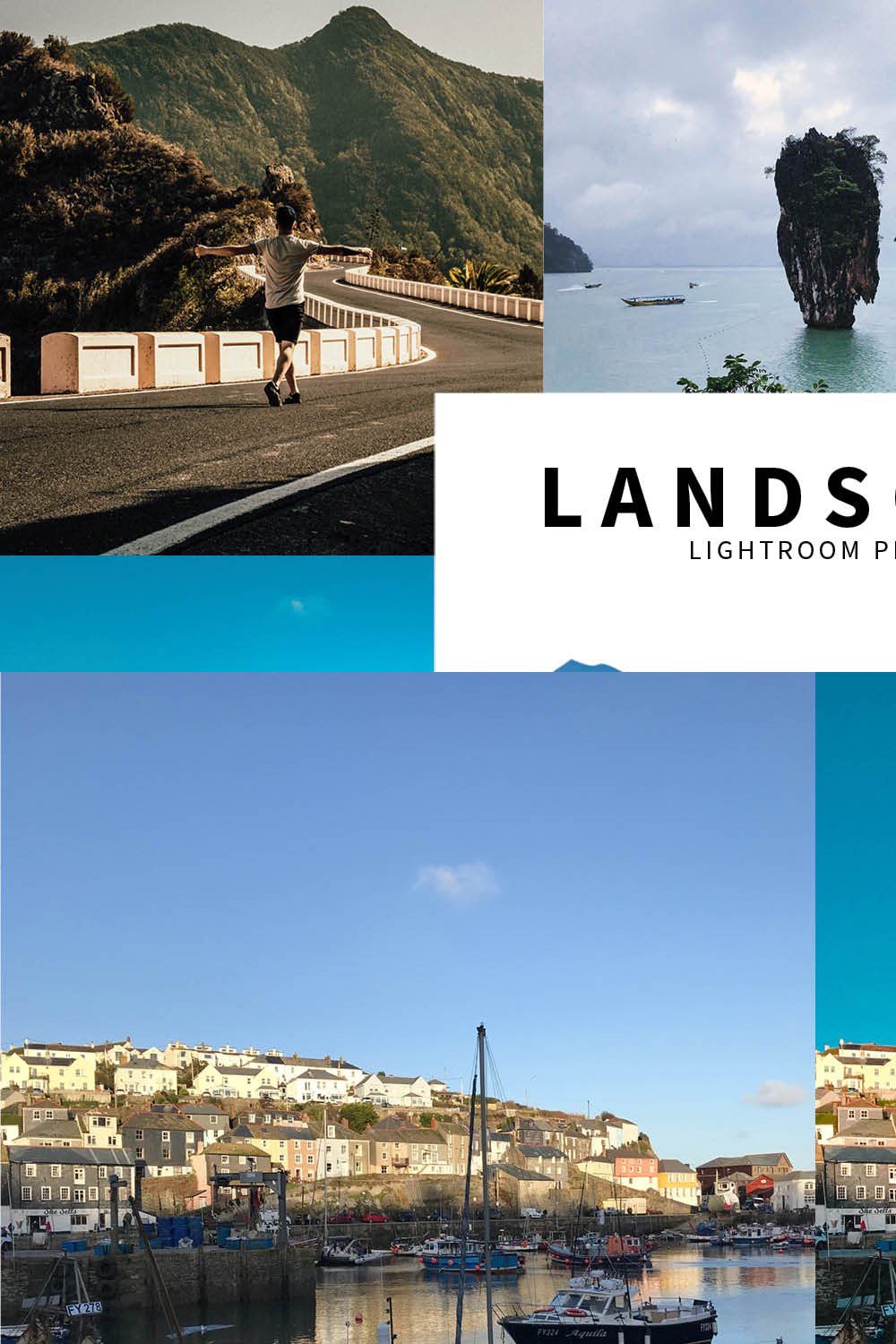 10 Landscape Lightroom Presets pinterest preview image.