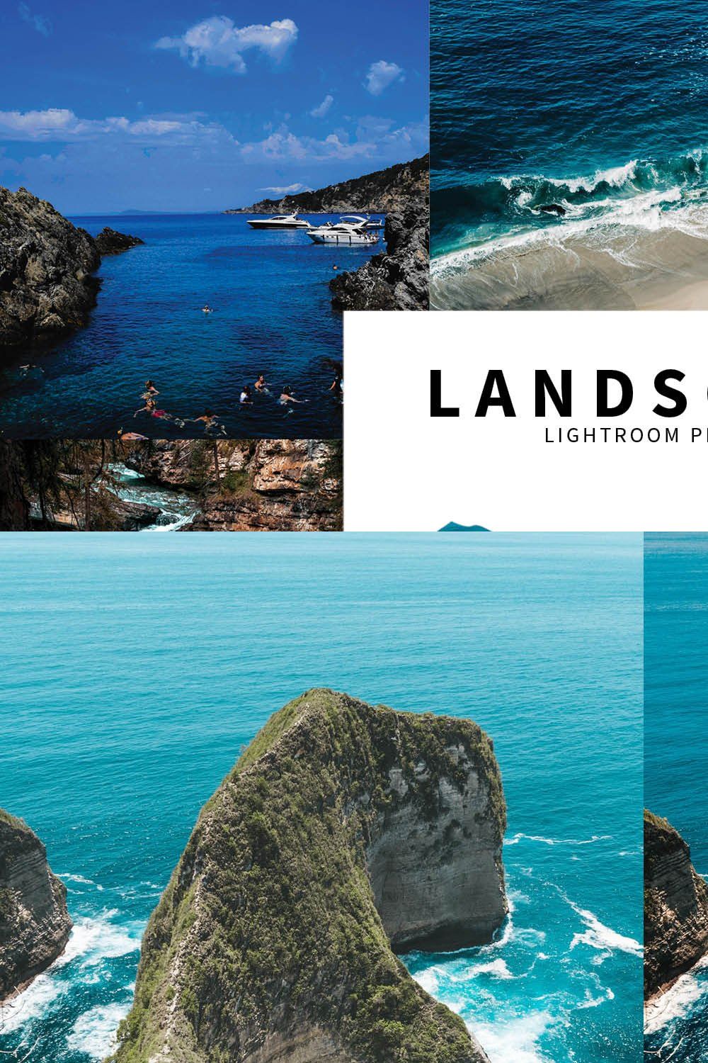 10 Landscape Lightroom Presets pinterest preview image.