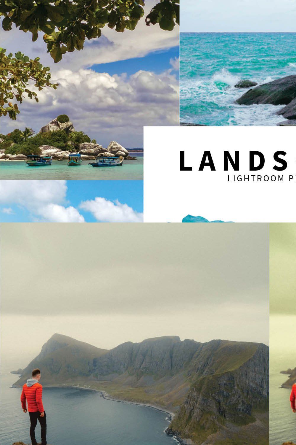 10 Landscape Lightroom Presets pinterest preview image.