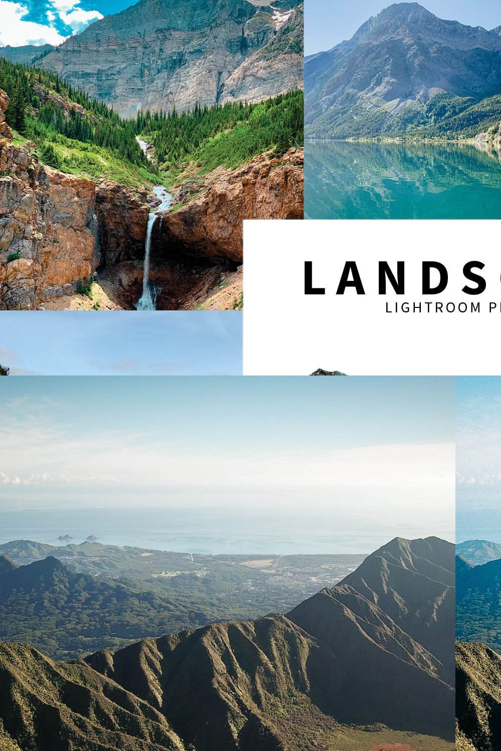 10 Landscape Lightroom Presets pinterest preview image.