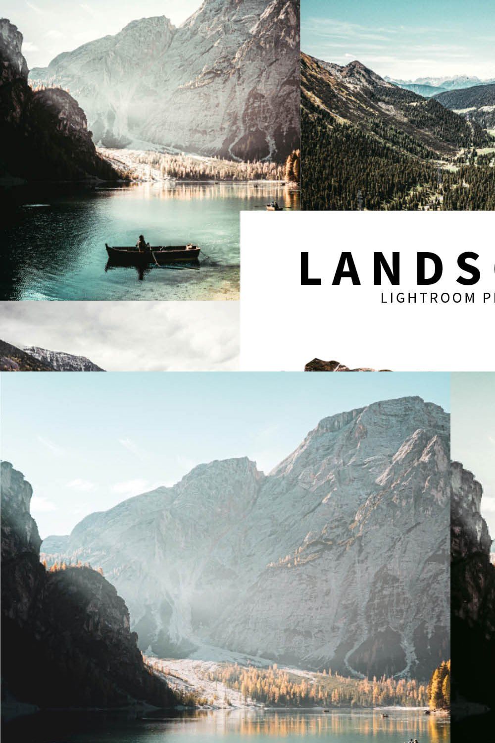 10 Landscape Lightroom Presets pinterest preview image.