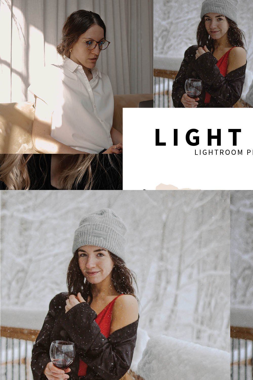 10 Light Airy Lightroom Presets pinterest preview image.