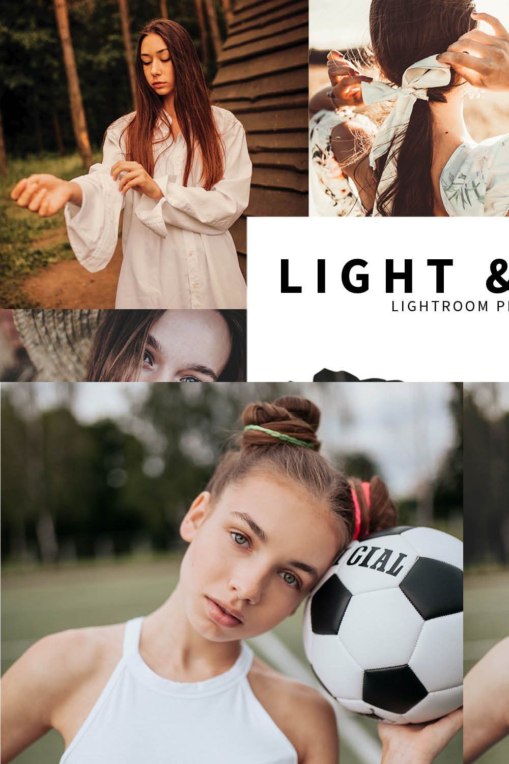 10 Light & Airy Lightroom Presets pinterest preview image.