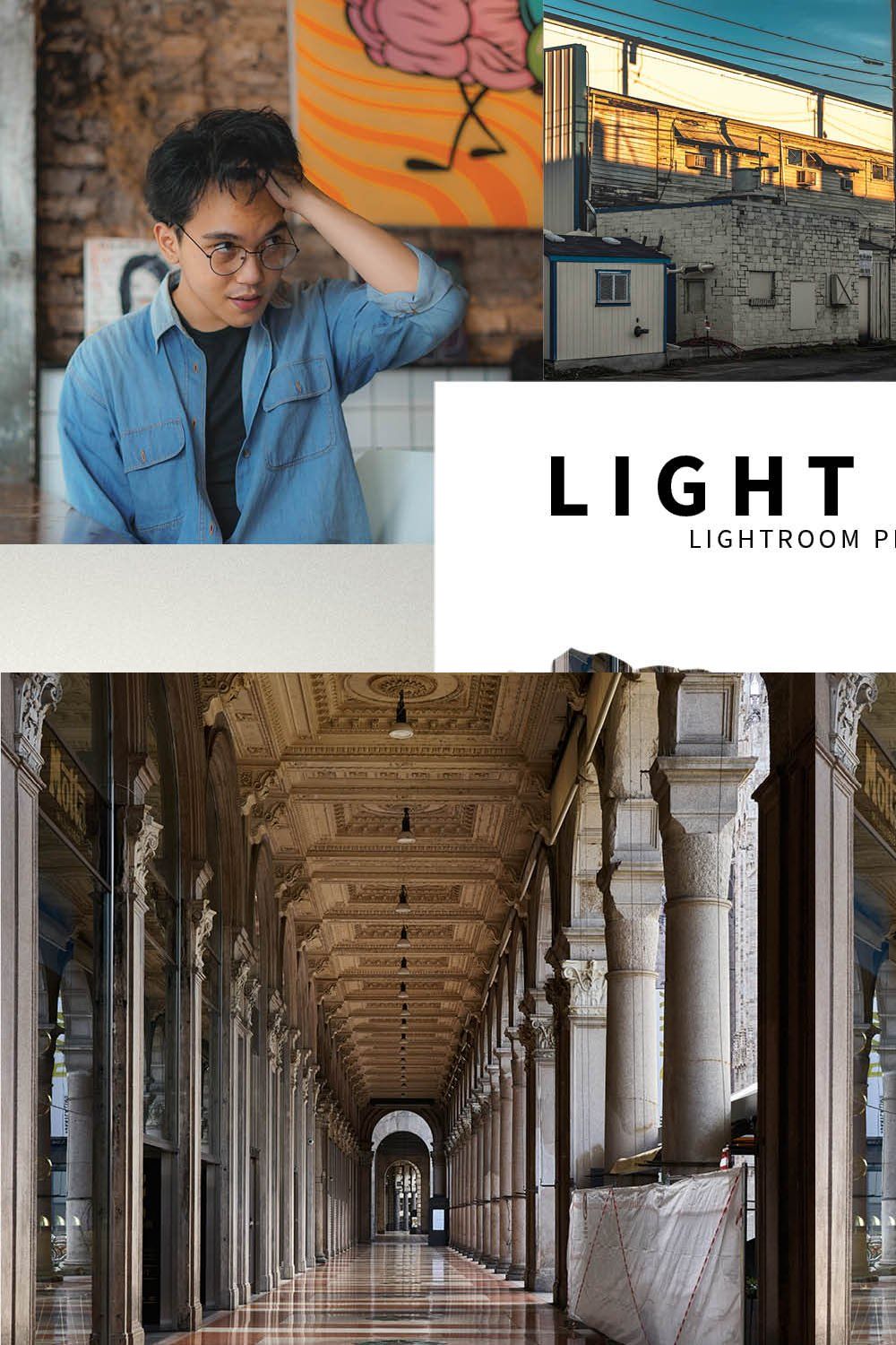 10 Light Airy Lightroom Presets pinterest preview image.