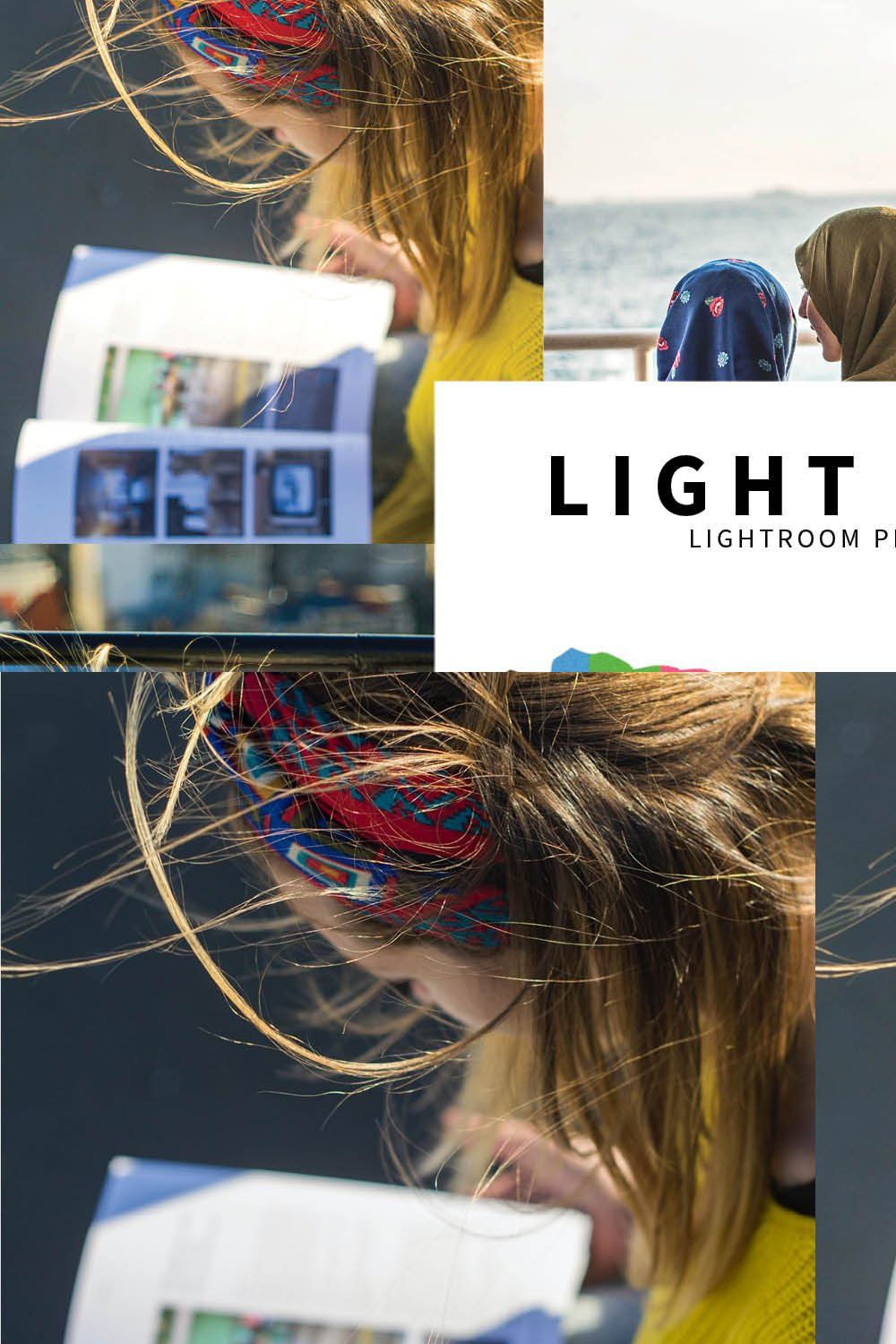 10 Light Airy Lightroom Presets pinterest preview image.