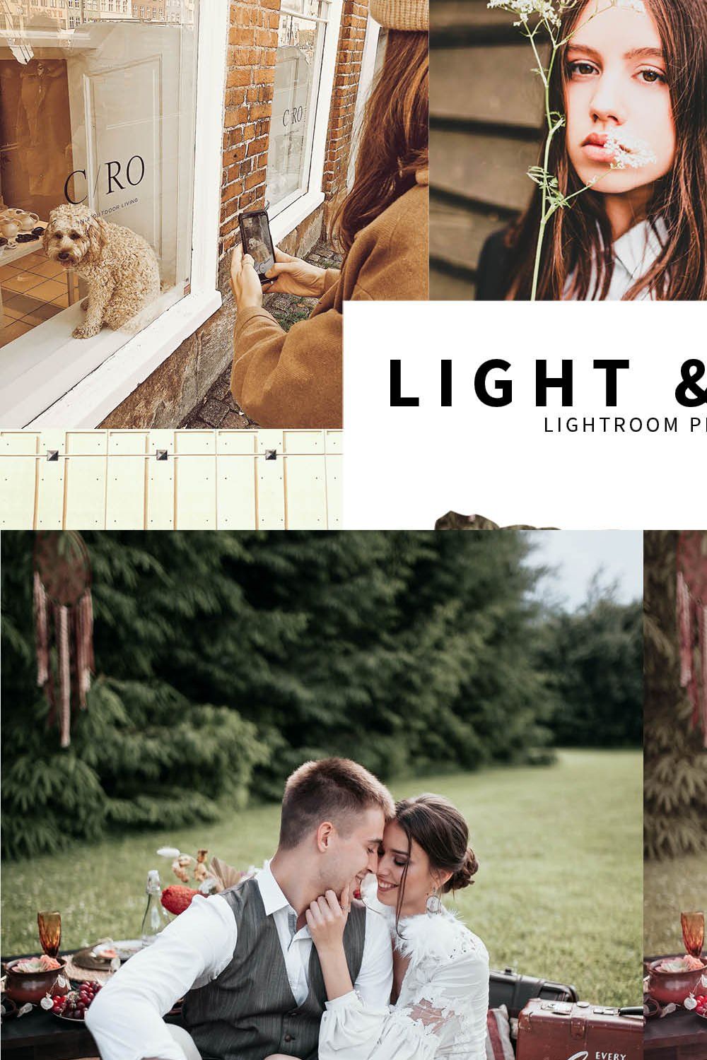 10 Light & Airy Lightroom Presets pinterest preview image.