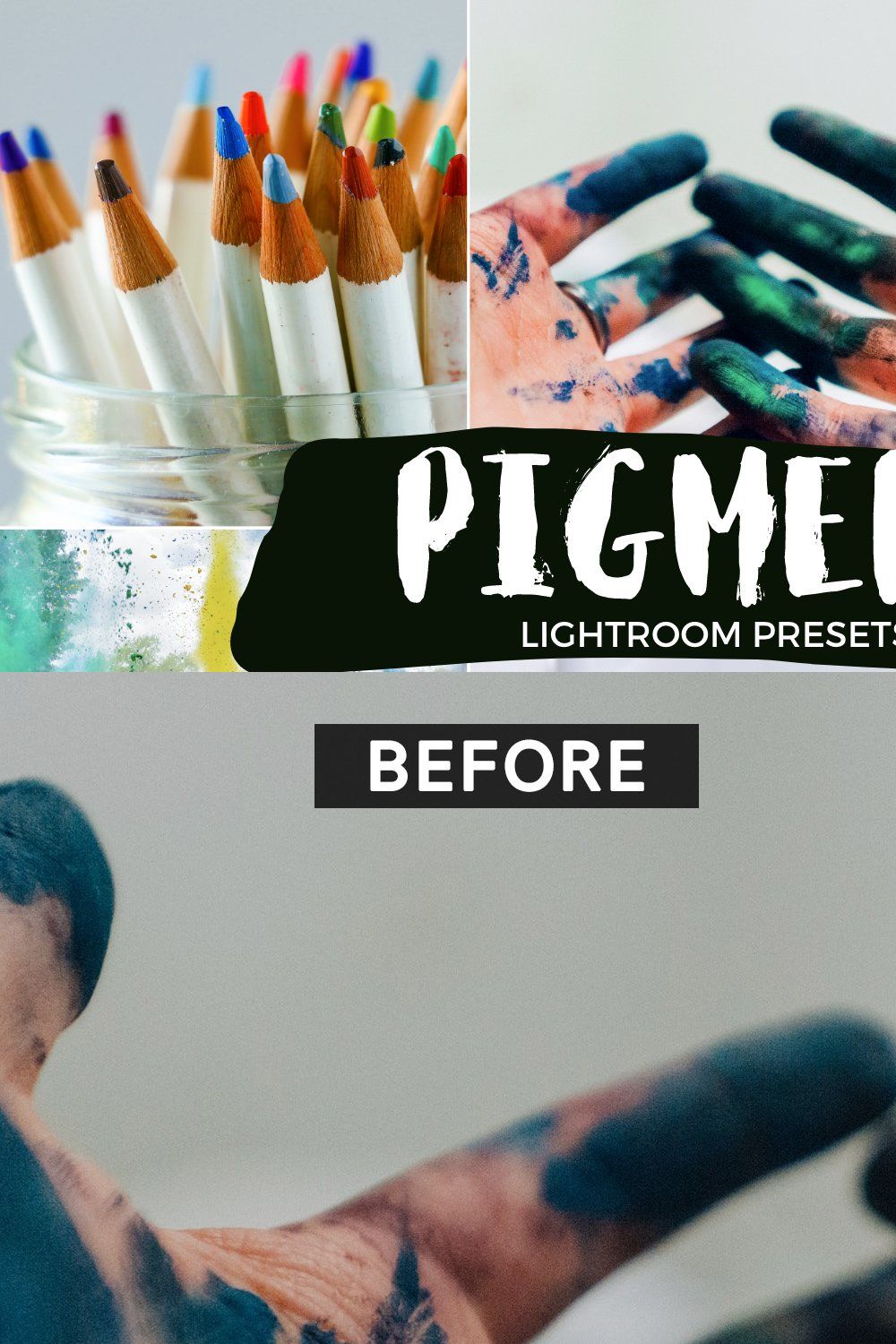 10 Lightroom Presets - Pigment pinterest preview image.