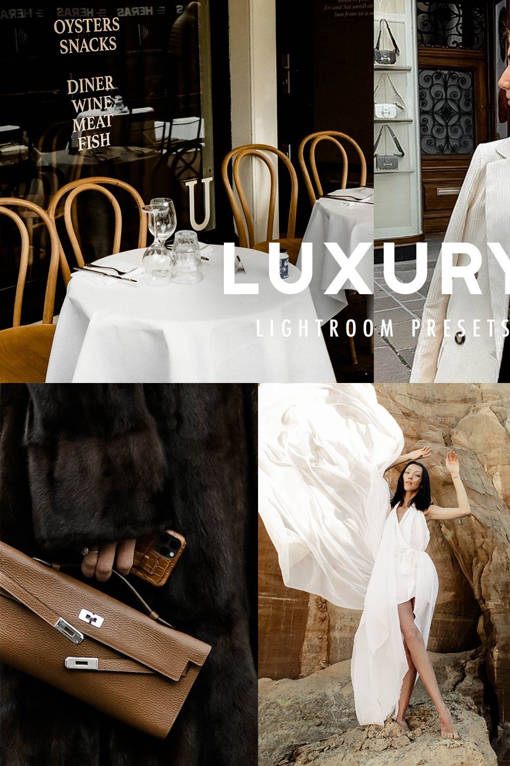 10 LUXURY LIGHTROOM PRESETS pinterest preview image.