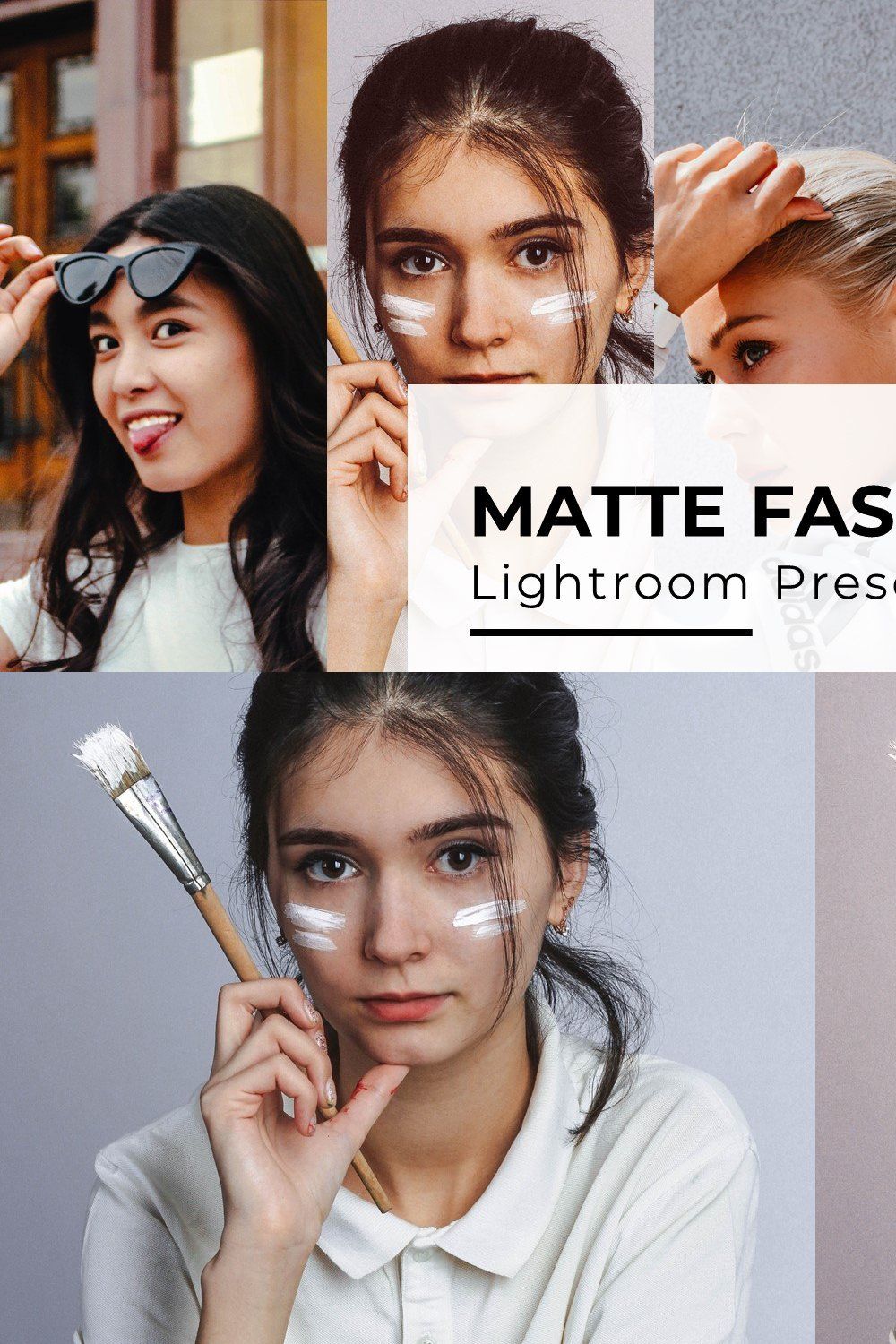 10+ Matte Fashion Lightroom Presets pinterest preview image.