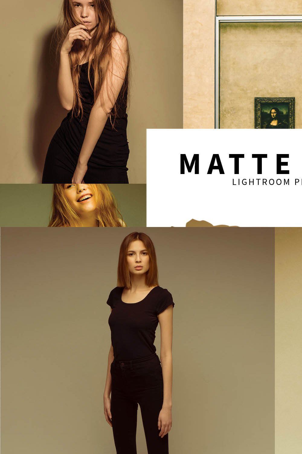 10 Matte Film Lightroom Presets pinterest preview image.