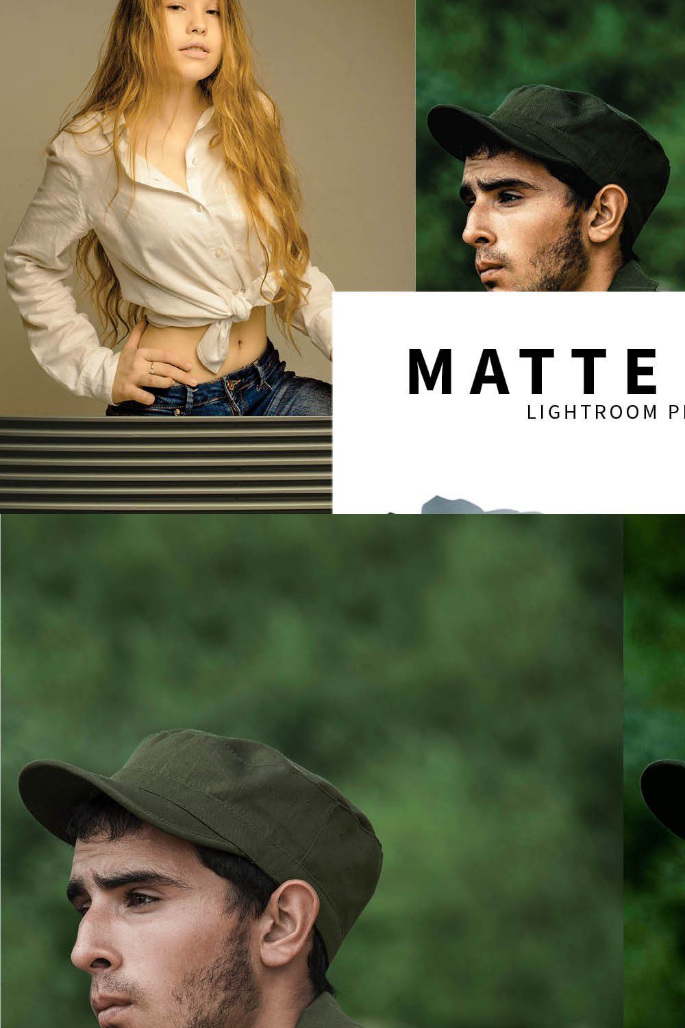 10 Matte Film Lightroom Presets pinterest preview image.