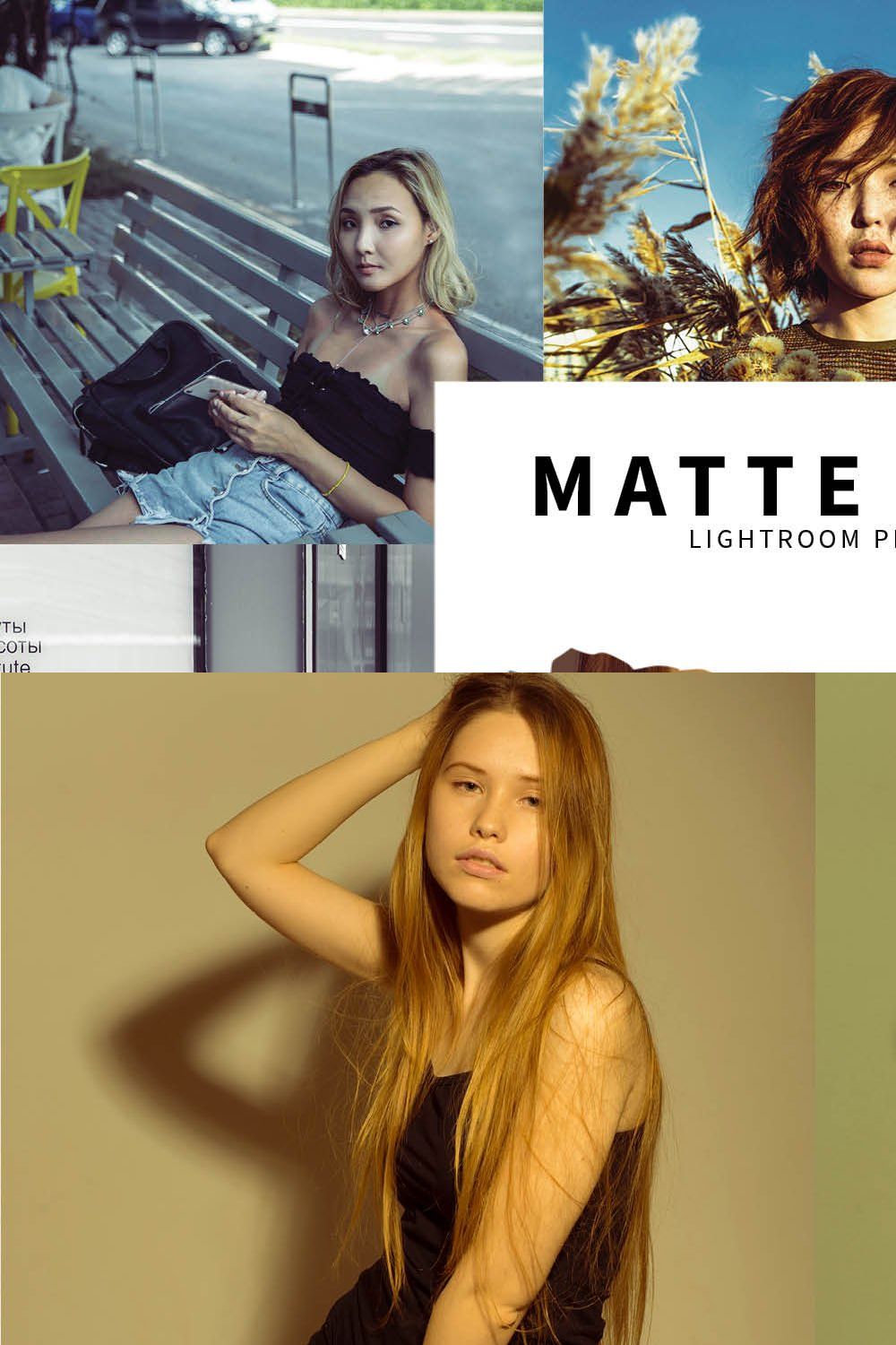 10 Matte Film Lightroom Presets pinterest preview image.