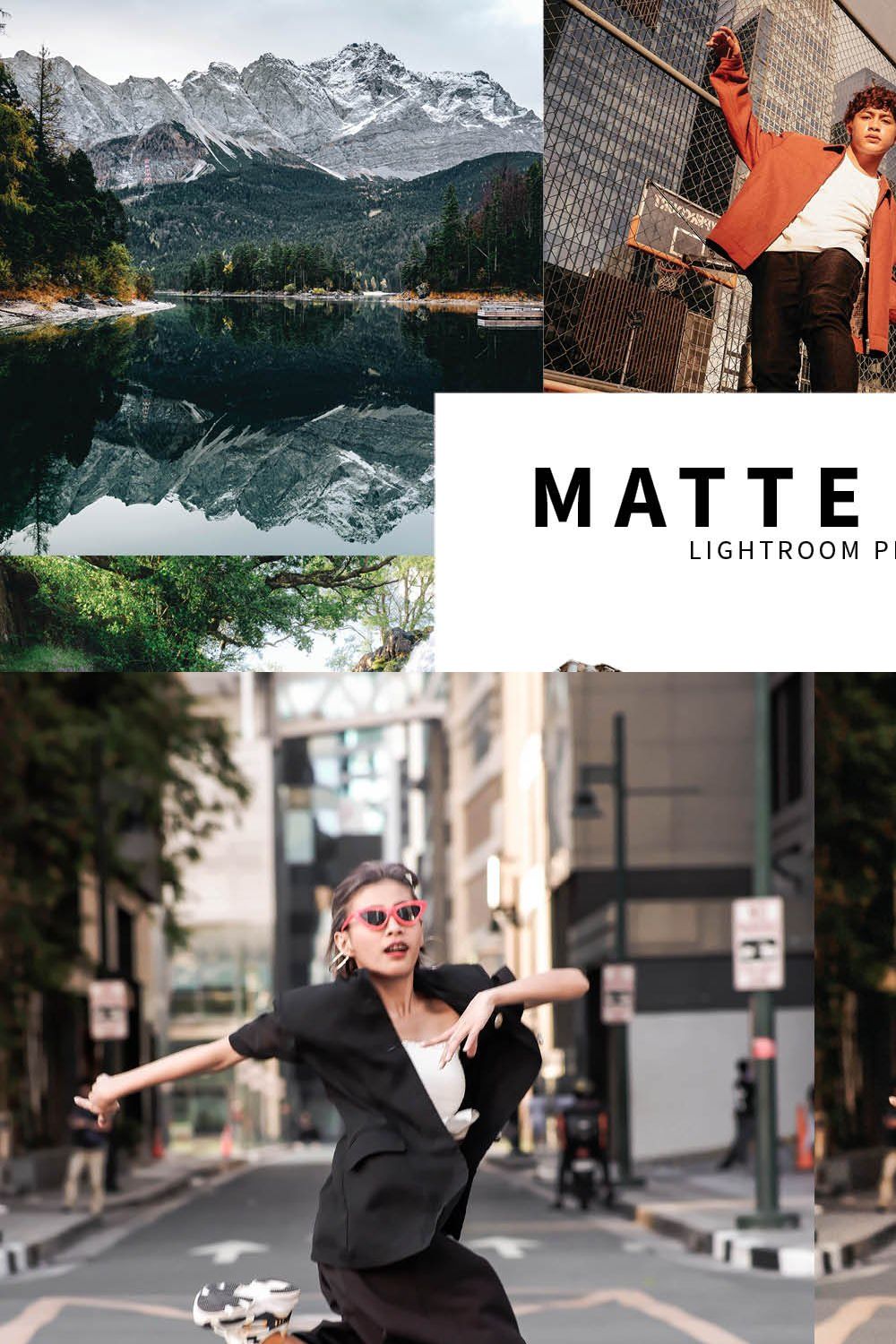 10 Matte Film Lightroom Presets pinterest preview image.