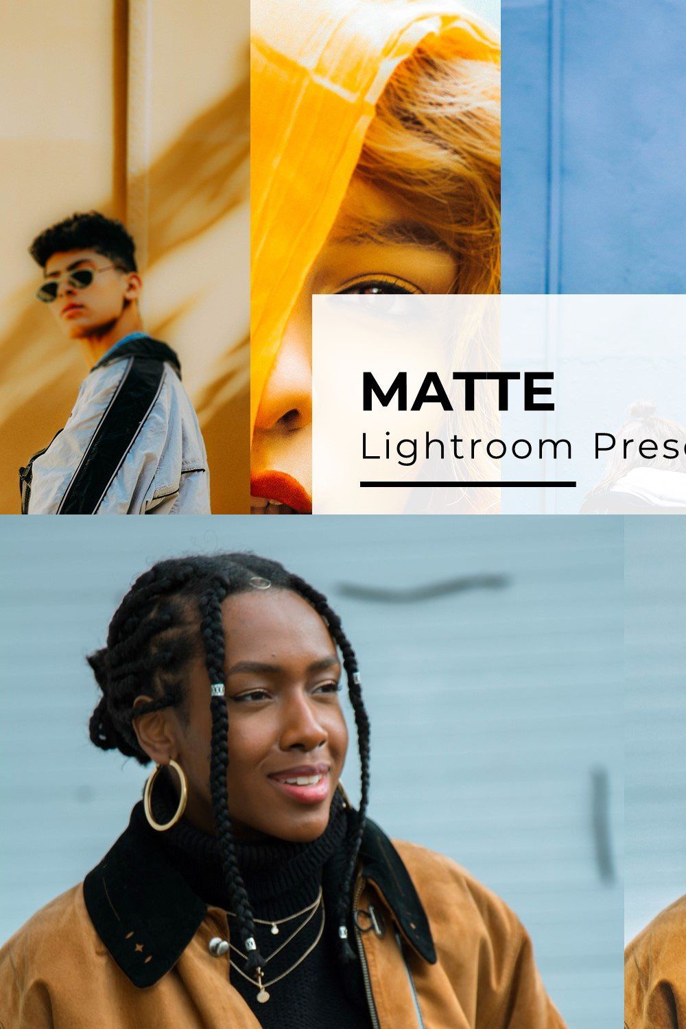 10+ Matte Lightroom Presets pinterest preview image.