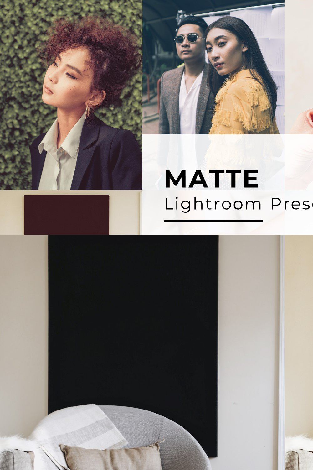10 Matte Lightroom Presets pinterest preview image.