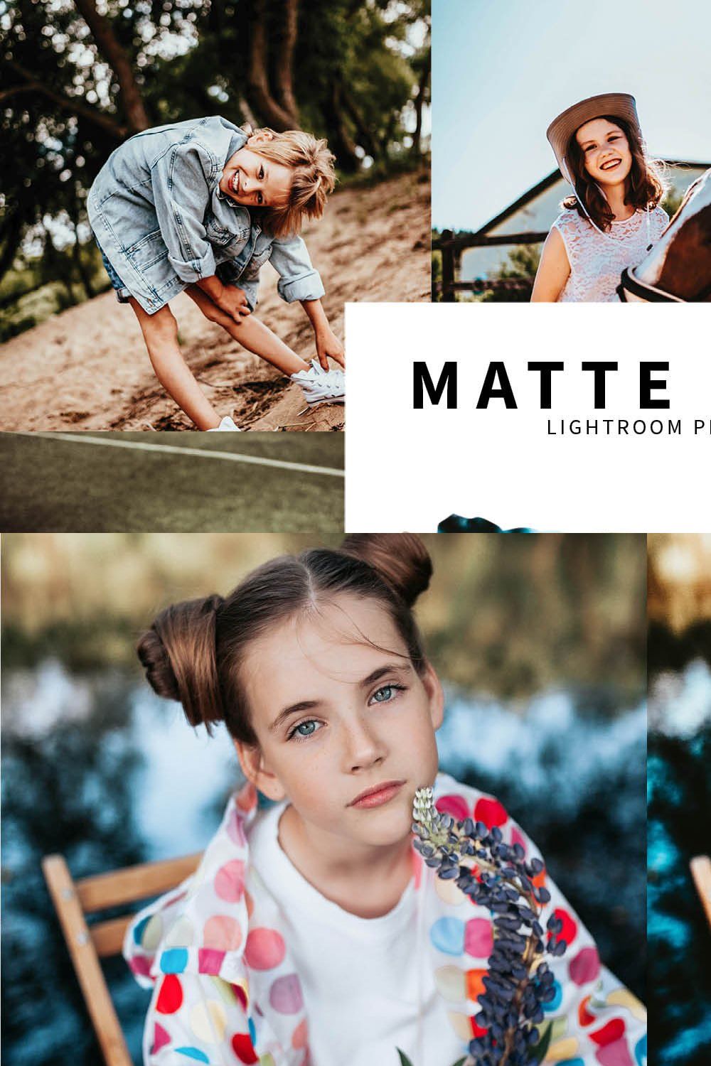 10 Matte Tone Lightroom Presets pinterest preview image.