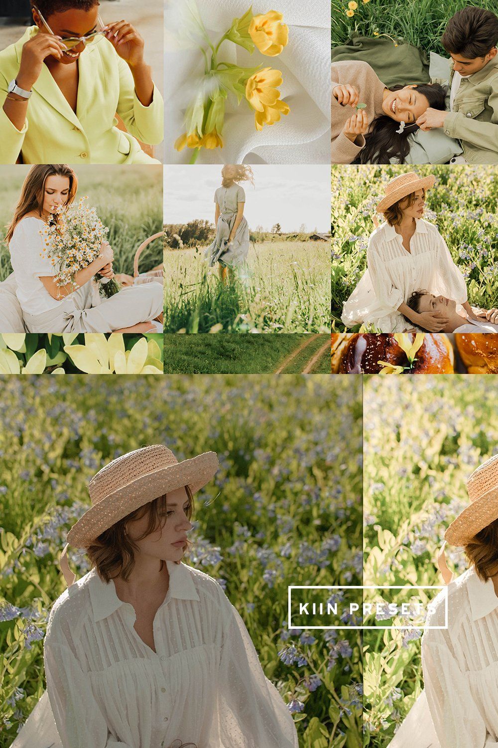 10 MEADOW LIGHTROOM MOBILE PRESETS pinterest preview image.