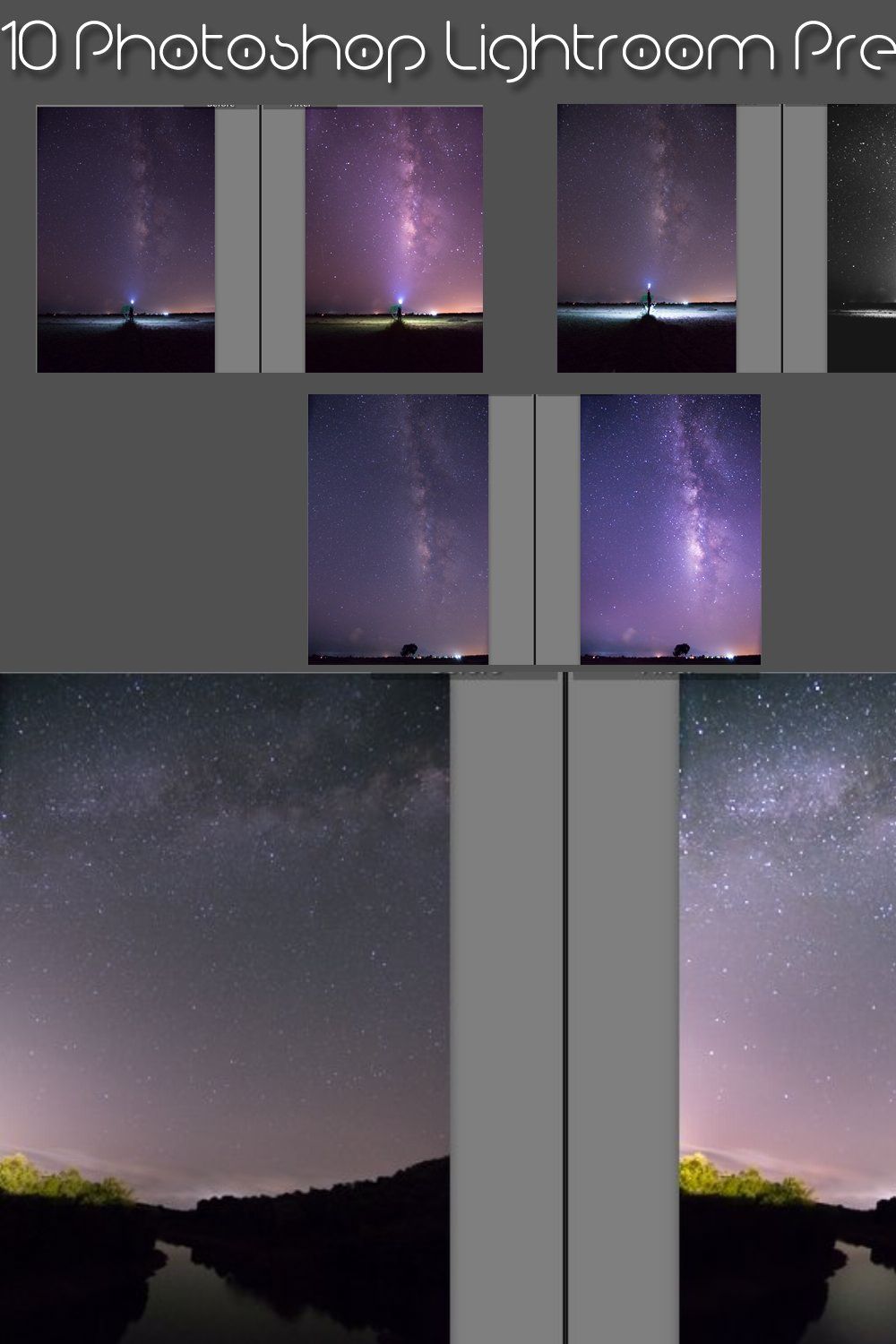 10 Milkyway Lightroom Presets pinterest preview image.