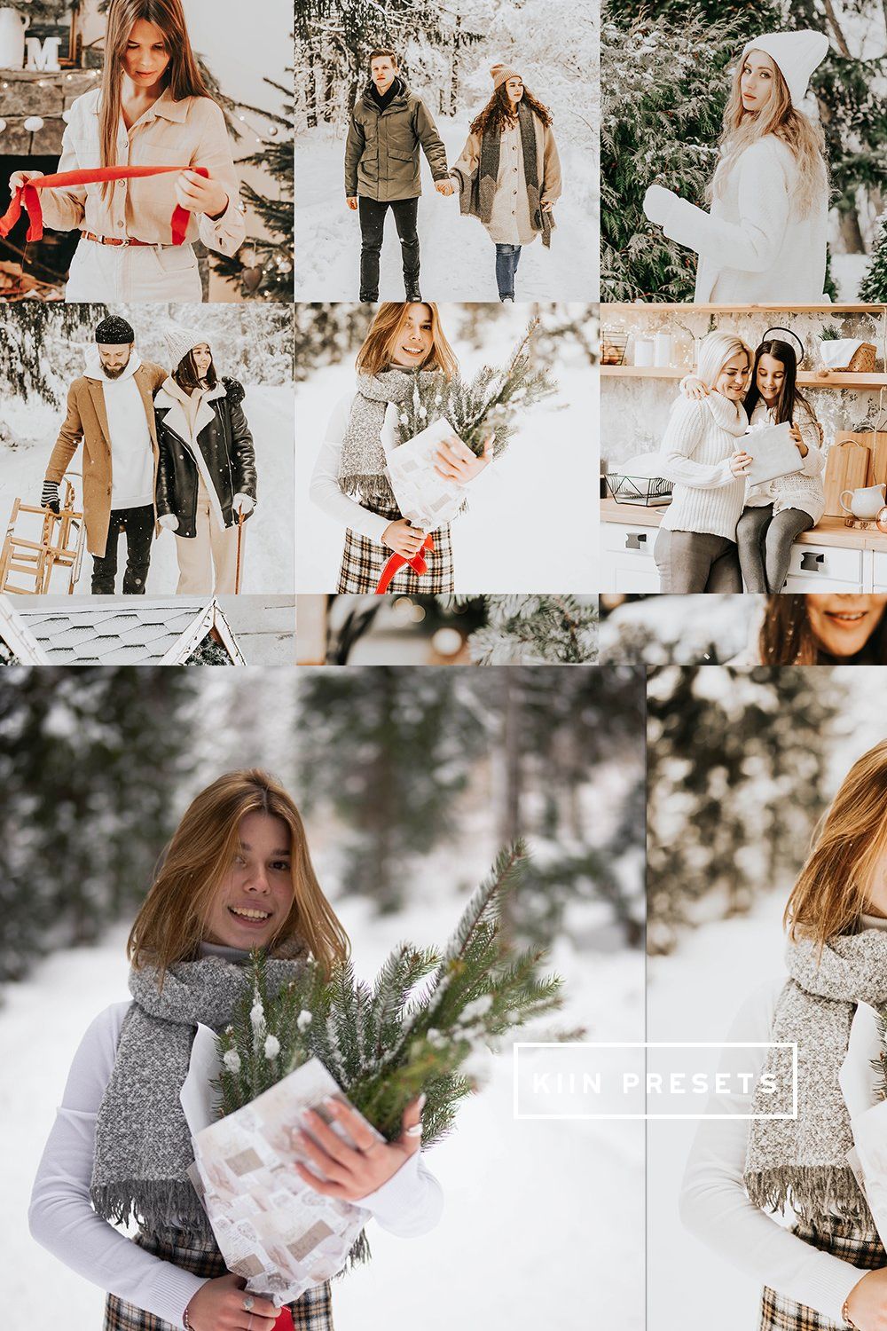 10 MISTLETOE LIGHTROOM MOB PRESETS pinterest preview image.