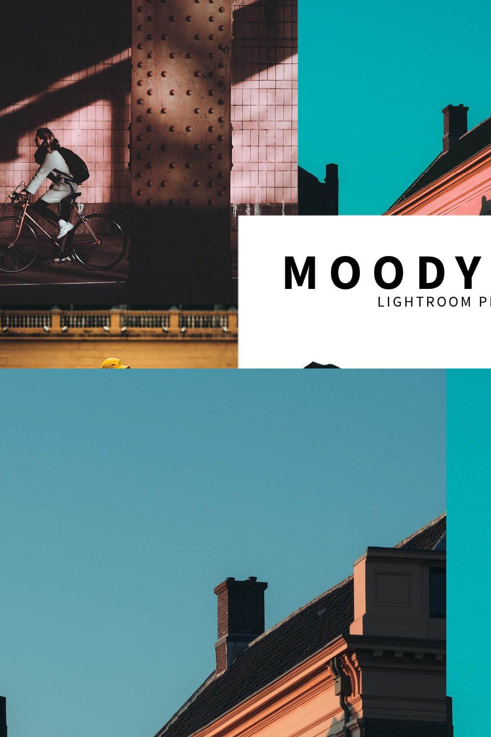 10 Moody Film Lightroom Presets pinterest preview image.