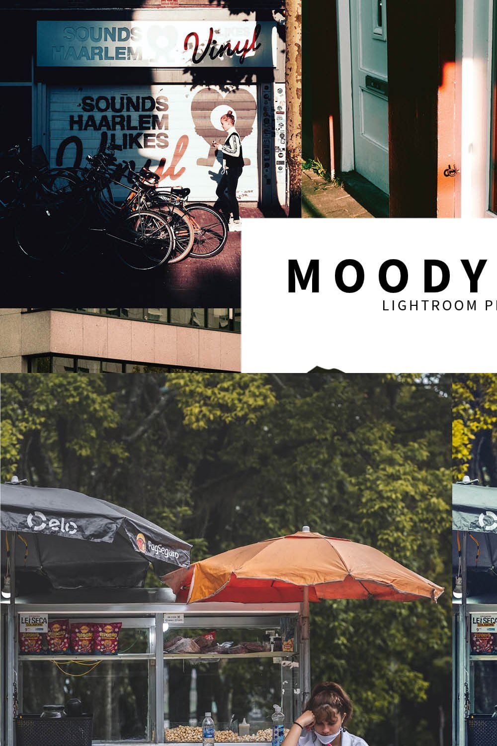 10 Moody Film Lightroom Presets pinterest preview image.