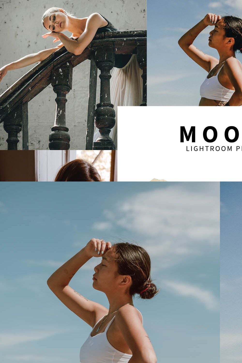 10 Moody Lightroom Presets pinterest preview image.