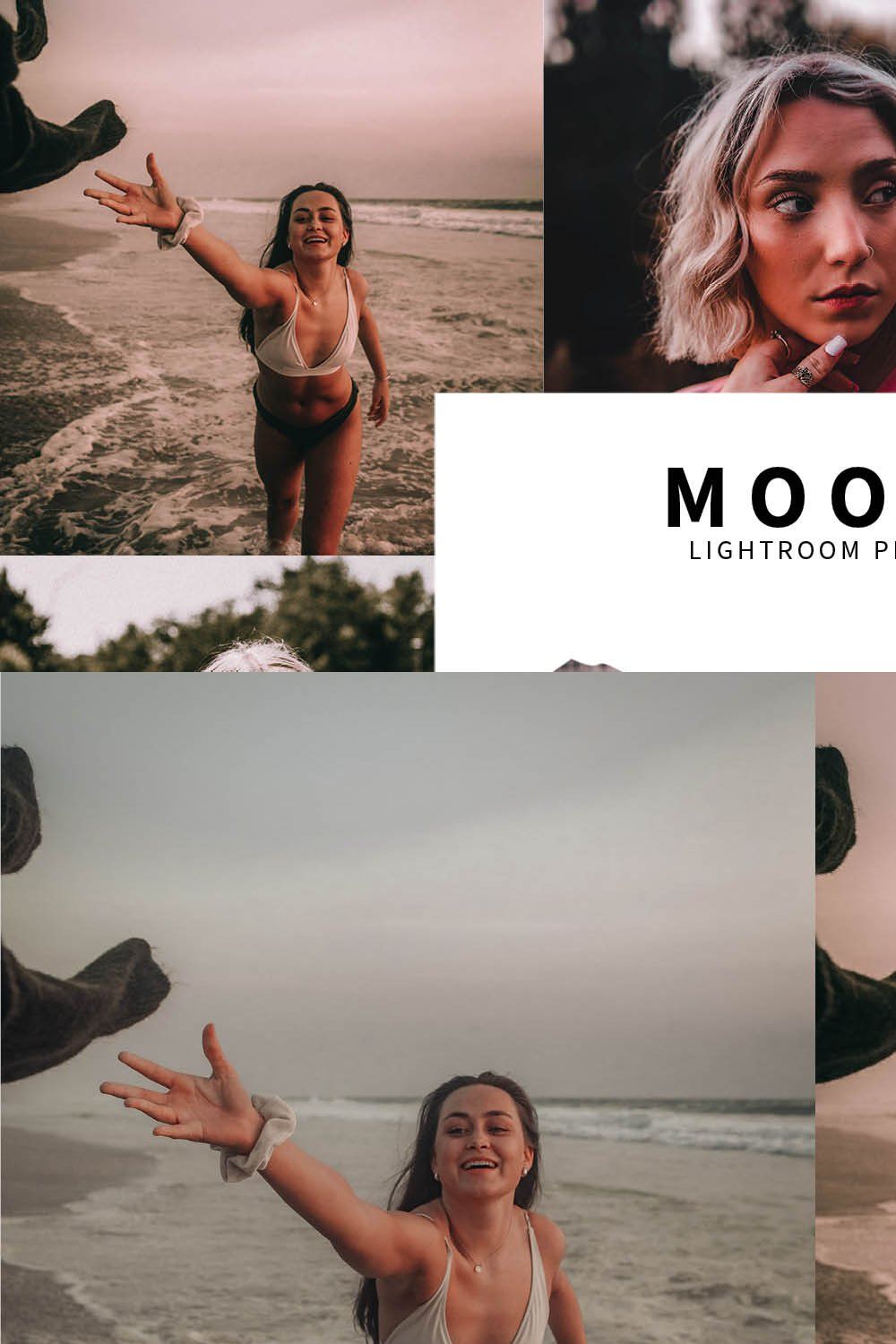 10 Moody Lightroom Presets pinterest preview image.
