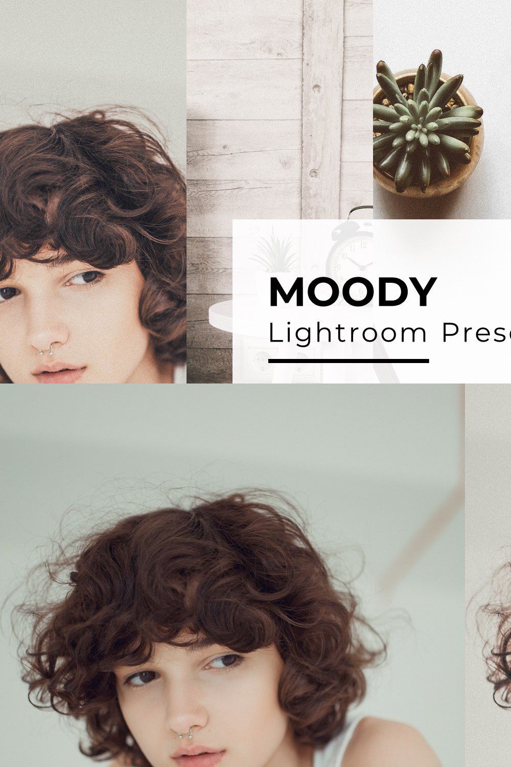 10+ Moody Lightroom Presets pinterest preview image.